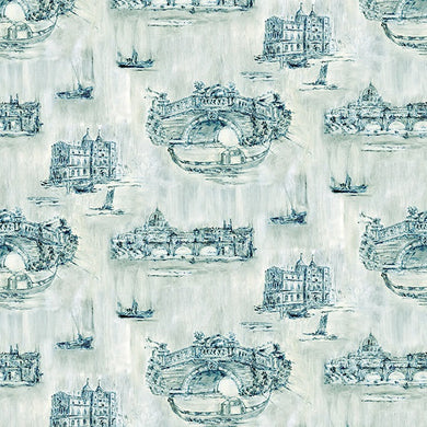 Siene Toile Cotton Curtain Fabric - Opal in soft, creamy white with delicate floral pattern