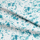 This image features the Splash Cotton Curtain Fabric in Azure, a high-quality, durable fabric that is perfect for adding a touch of elegance to your home decor