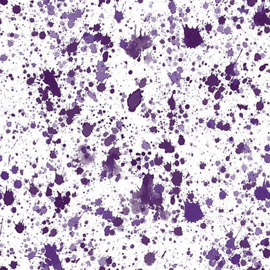 High-quality, durable, and vibrant purple cotton curtain fabric with a splash design