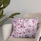 High-quality cotton fabric with a rich, deep red hue