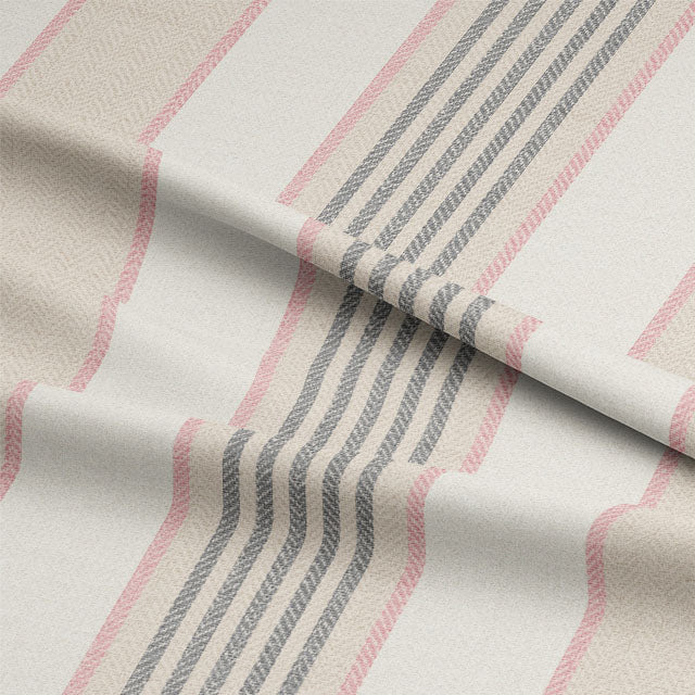 Luxurious and soft cotton curtain fabric in beautiful shade of pink, perfect for creating a cozy and inviting atmosphere