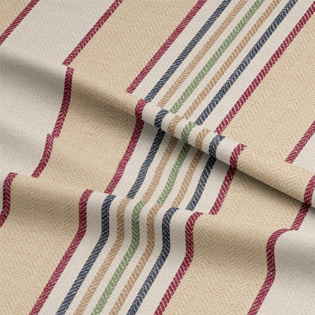 Staten Island Cotton Curtain Fabric - Red drapes beautifully and adds warmth and elegance to any room