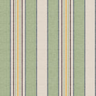 Staten Island Cotton Curtain Fabric - Green with leafy patterns and texture