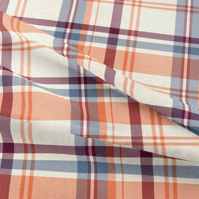 Luxurious Stirling Cotton Curtain Fabric in bright orange color for home decor