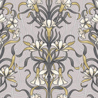 Vanessa Cotton Curtain Fabric in Grey with Textured Weave and Subtle Sheen