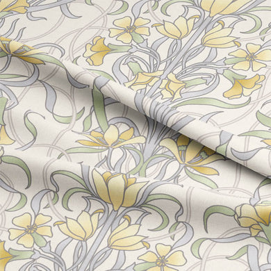 Vanessa Cotton Curtain Fabric - Citrus, a versatile and durable fabric suitable for creating custom curtains, draperies, and other window treatments