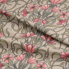 Elegant drapery made from Vanessa Cotton Curtain Fabric in Rouge, adding a touch of sophistication to any room