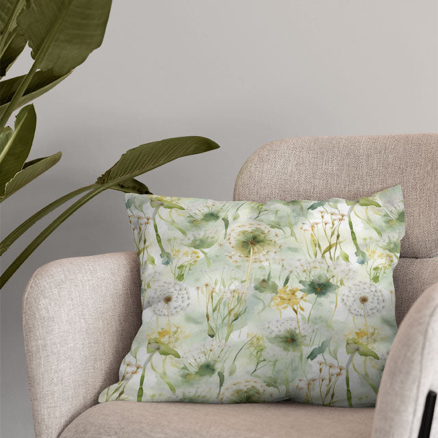 Dandelion Linen Curtain Fabric - Sage adds a touch of nature to any window treatment