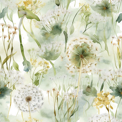 Dandelion Linen Curtain Fabric - Sage drapes beautifully in a serene living room setting