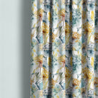 Beautiful dandelion linen curtain fabric in a stunning verdigris color