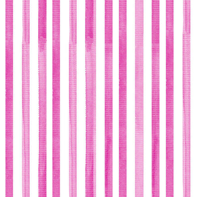 Watercolour Stripe Cotton Curtain Fabric in Cerise, perfect for brightening any room