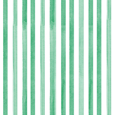 Watercolour Stripe Cotton Curtain Fabric in Green with Elegant Design