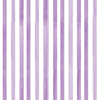 Watercolour stripe cotton curtain fabric in a lovely lilac shade