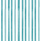 Watercolour Stripe Cotton Curtain Fabric in Sea Green with Soft and Flowing Texture