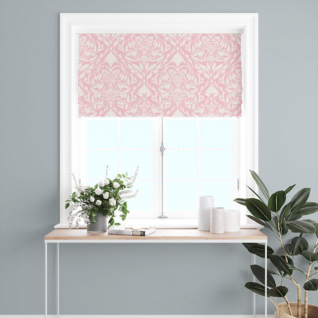 Westerham Pink Roman Blind Fabric