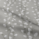 Elegant drape of Willow Linen Curtain Fabric in Grey, creating a beautiful and airy window treatment