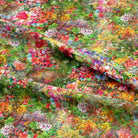 Large piece of Wisley Cotton Curtain Fabric - Summer draping in a sunlit room