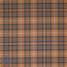 Atriochtan  Plaid Flame - Bold orange curtain Fabric for sale