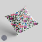 Butterflies & Thistles Heather -  Mauve Floral Fabric for roman blinds