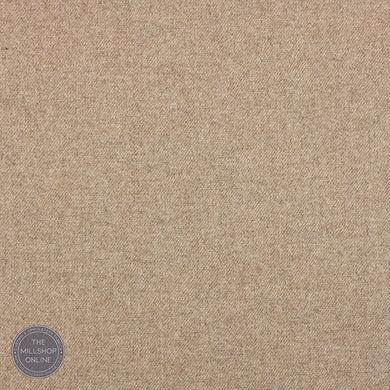 Prestwick Pure Wool Curtain Fabric in Stone color 