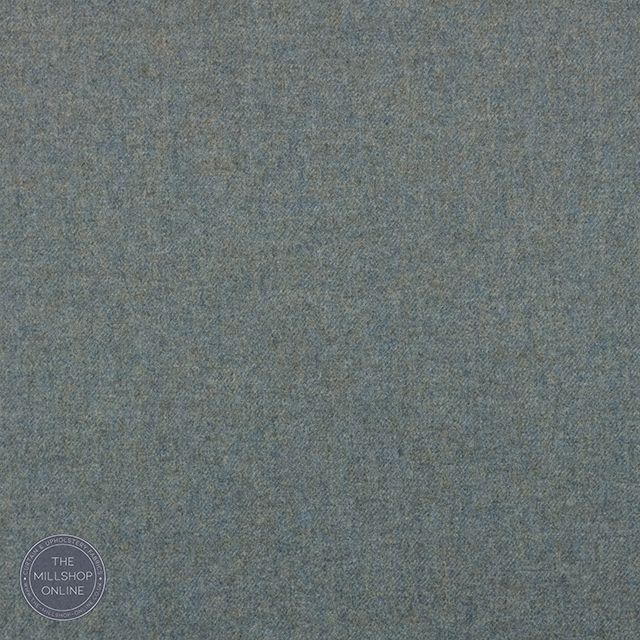 Prestwick Pure Wool Curtain Fabric - Skye in Light Grey, 100% Natural Material
