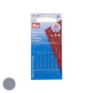 Prym Self Threading Needles - Set of 6 stainless steel needles for easy threading
