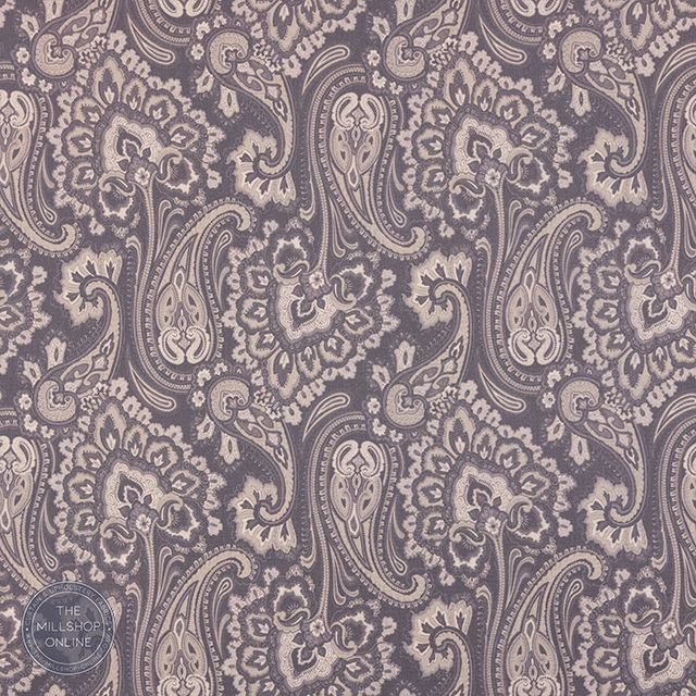 Jaipur Plum - Plum Floral print fabric for curtains uk