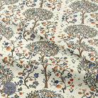 Life Tree Ivory - Ivory trees design roman blind fabric for sale