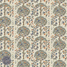 Life Tree Linen - Linen coloured bird and tree design curtain fabric for sale