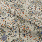 Life Tree Natural - Natural trees and flowers pattern roman blind fabric for sale