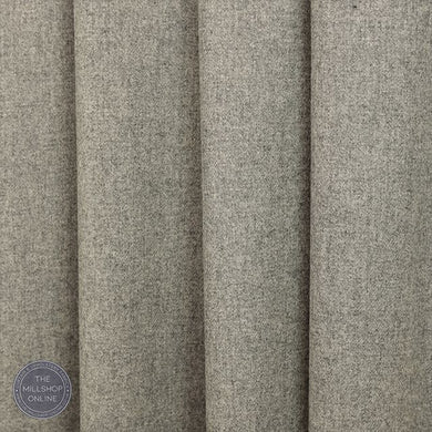  Elegant grey wool curtain fabric by Prestwick, perfect for a classic look