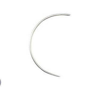 Pair of 25 curved needles, ideal for intricate hand-sewing projects