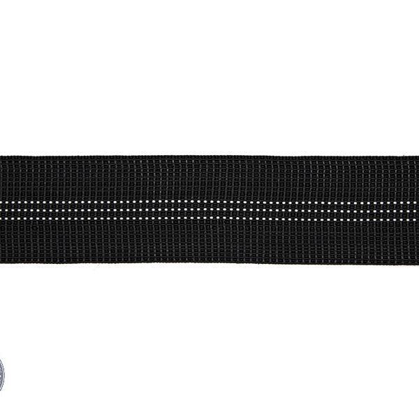 Elastic Webbing Black - Black upholstery webbing for sale
