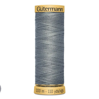 Gutermann Natural Cotton Thread 100 mts Thread 100 mts - Grey - Grey 100% polyester sewing thread