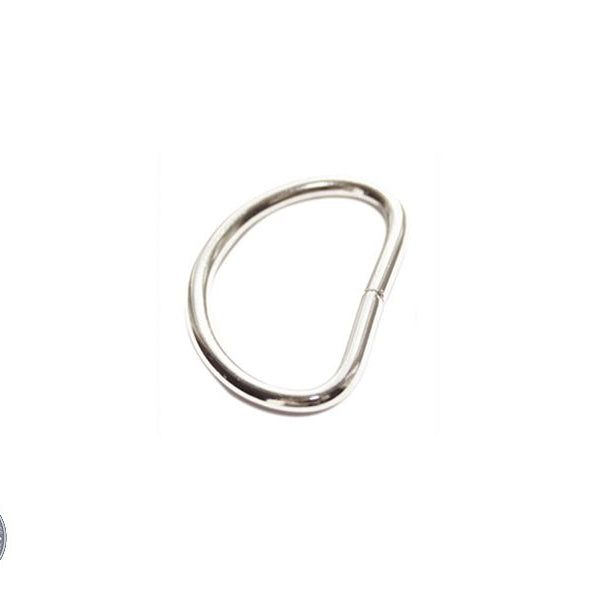 25mm Nickel D Ring