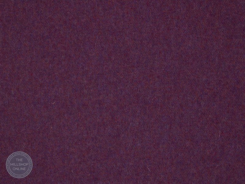 Prestwick Pure Wool Curtain Fabric - Cassis in deep, rich burgundy color with elegant texture and luxurious feel