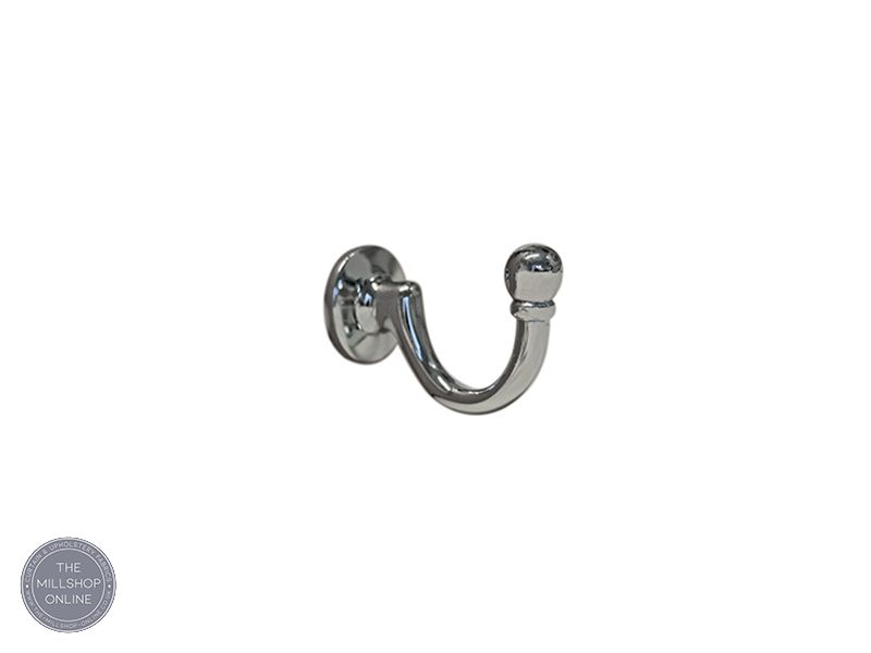 chrome Curtain Tieback Hook