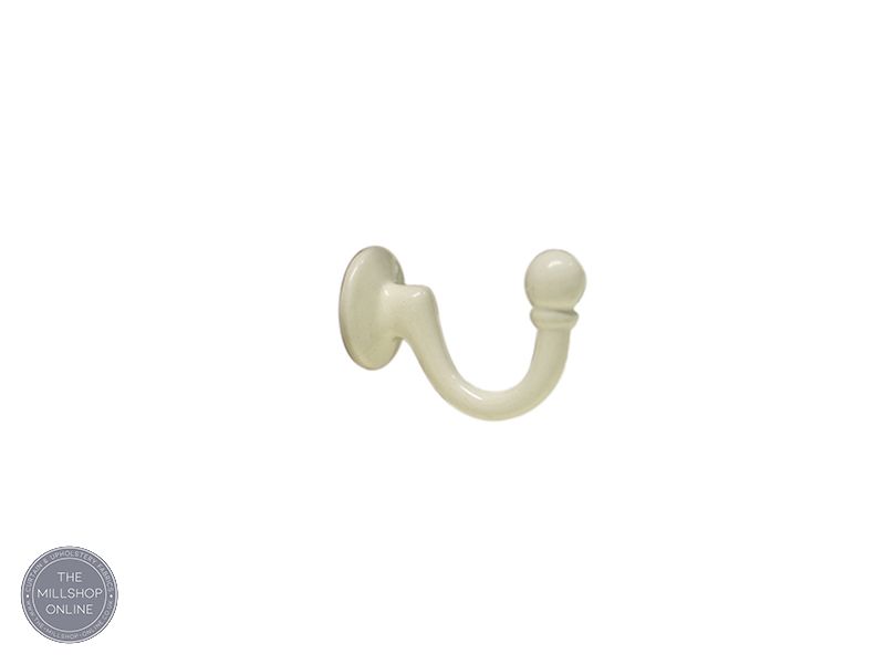 Cream Curtain Tieback Hook