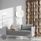 Tulips Vibrant Orange Roman Blind Fabrc