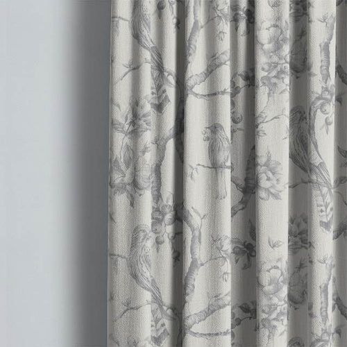 Dove Grey Curtain Fabric