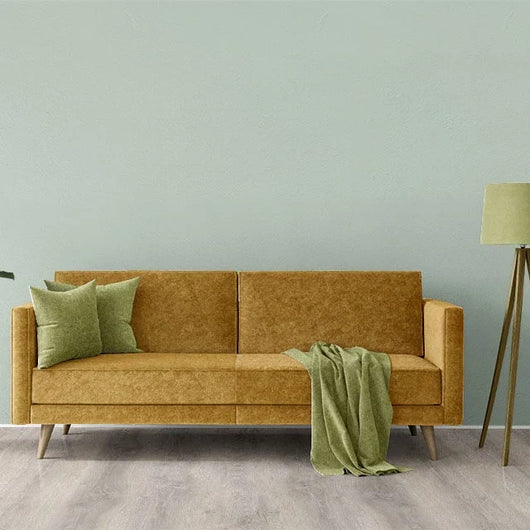 A selection of plain fabrics in soft, neutral, and bold colors for versatile home styling