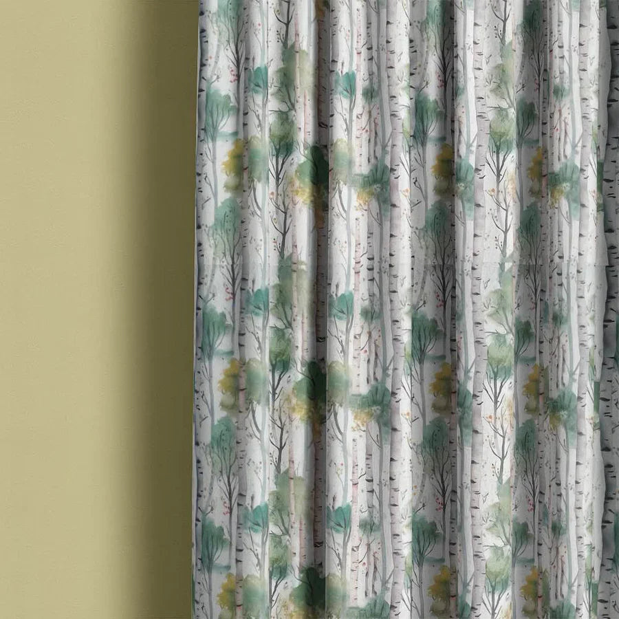 Green fabrics in sage, olive and forest tones for curtains and upholstery by the metre.