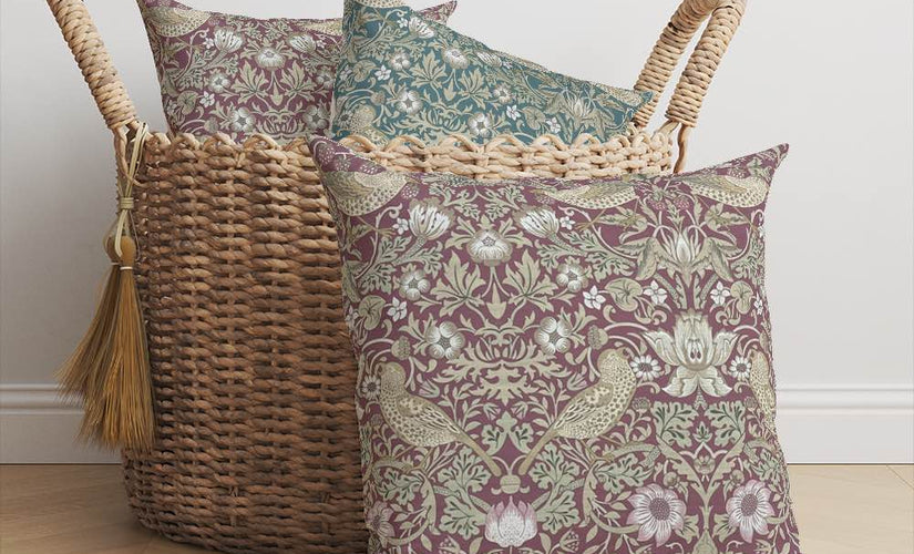William Morris Songbird designed fabric. 