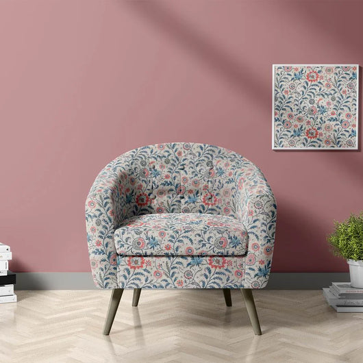 A diverse selection of upholstery fabrics in various colors and textures, suitable for furniture projects.