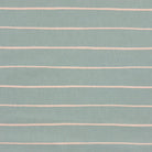 Duck egg striped curtain fabric featuring soft blue-green tones and a timeless stripe design.