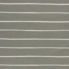 Fennel green striped curtain fabric with a soft natural tone and refined stripes.
