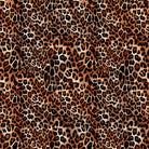 African leopard print fabric flat image with spotted animal print design