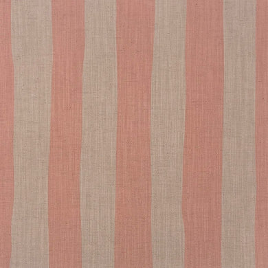 Blush pink striped upholstery fabric – Altena linen-look fabric with hand-drawn stripe pattern