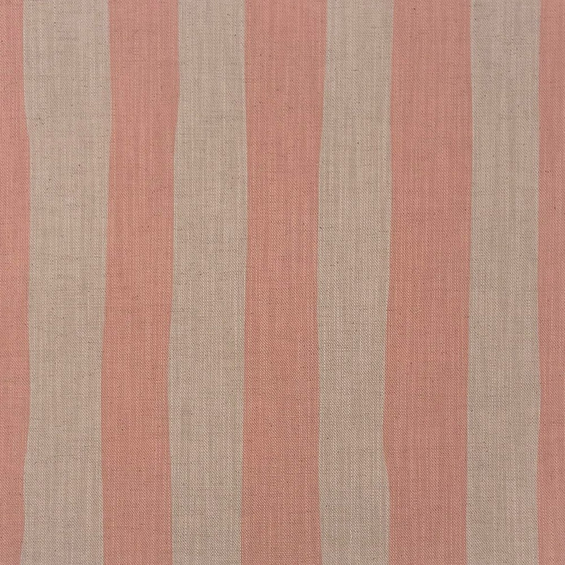 Blush pink striped upholstery fabric – Altena linen-look fabric with hand-drawn stripe pattern