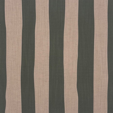 Fennel green striped upholstery fabric – Altena design with organic stripe on linen-blend basecloth